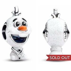 Sterling Silver Pandora Style Disney Frozen Olaf Charm